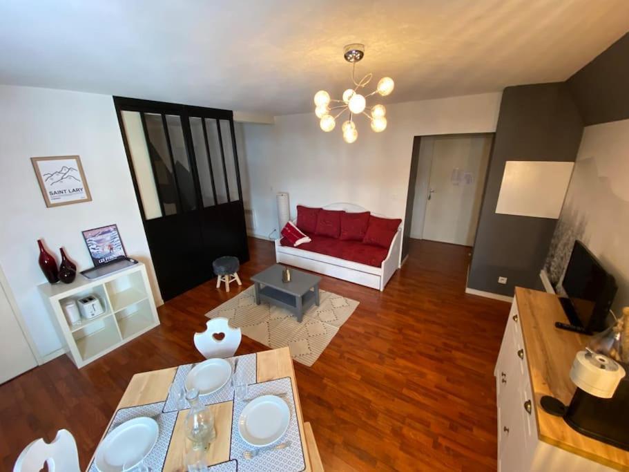 Vignec/Saint-Lary - T2 Cosy Avec Balcon & Piscine Apartment Bagian luar foto